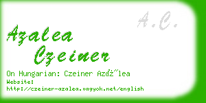 azalea czeiner business card